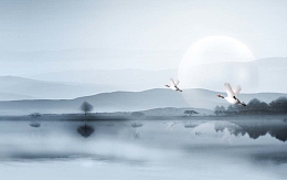 中国风水墨风背景