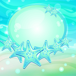 海洋中的海星