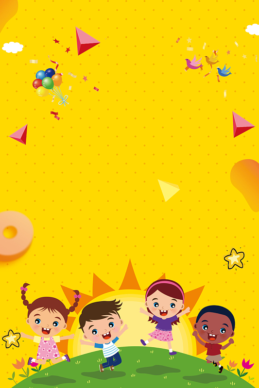 人背卡通背景素材_人背卡通背景图片下载_觅元素