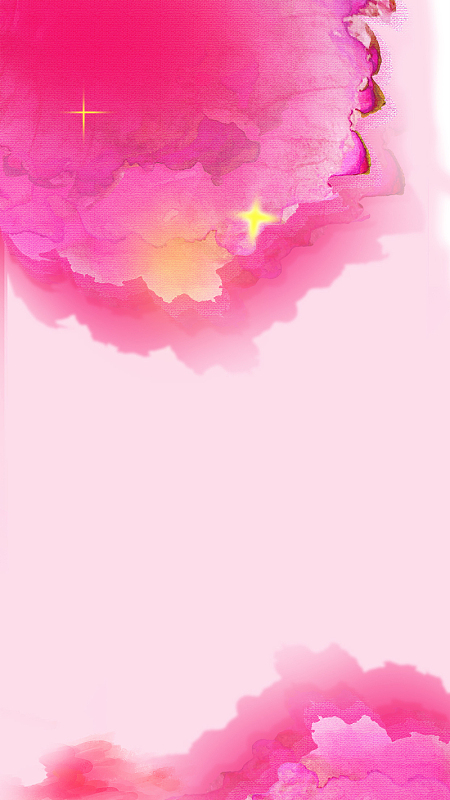 粉色水墨花瓣唯美h5背景素材