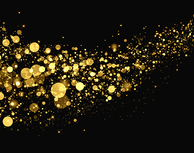 高端黑金商务光效平面素材