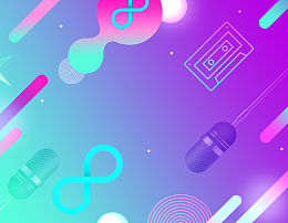 狂欢音乐盛典创意海报背景