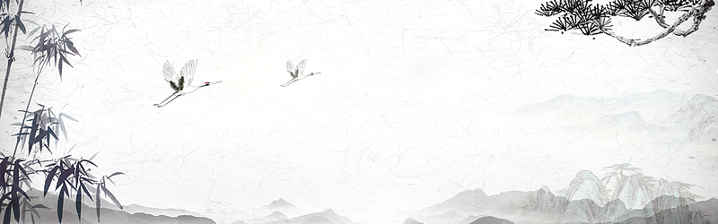 古风水墨竹枝背景图