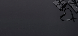 黑色高档质感礼盒简约banner