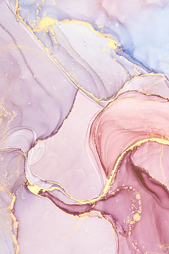 奢华纹理水彩 小清新 金色