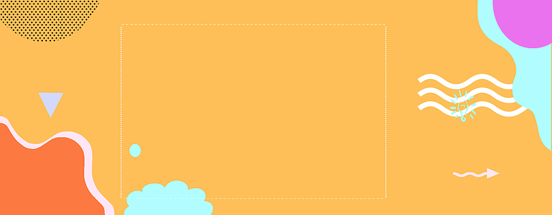 孟菲斯简约风格女装上新banner