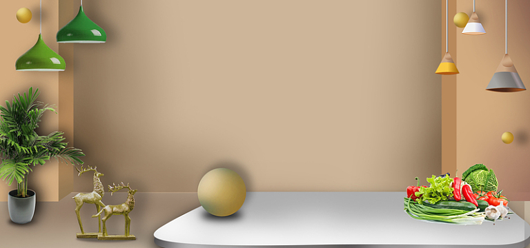 北欧简约风厨房用品展台banner