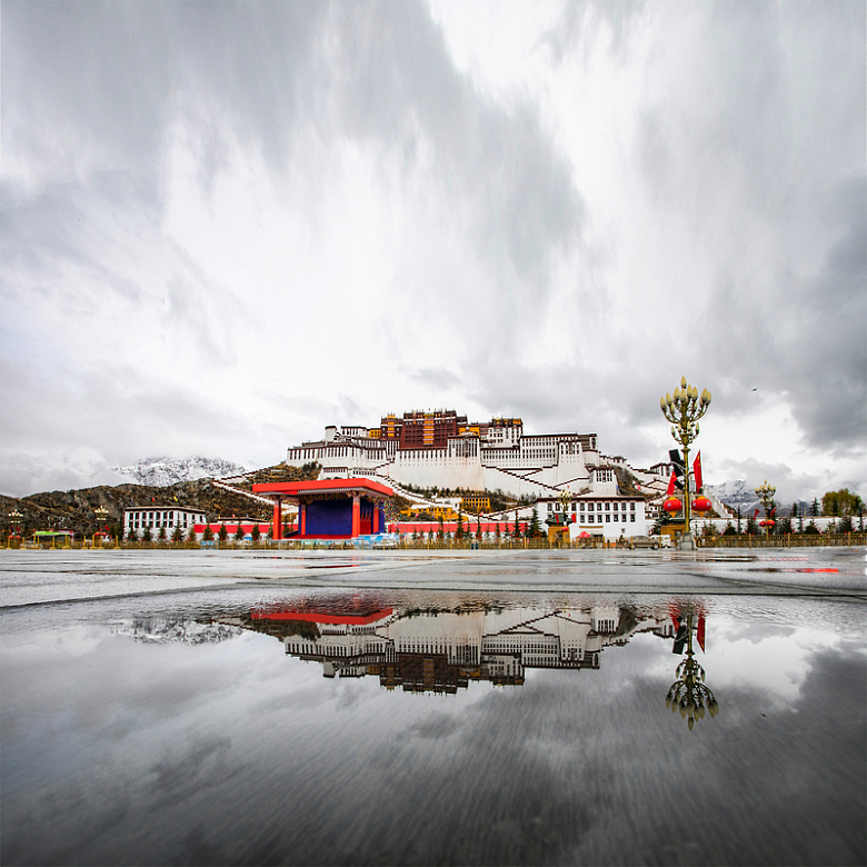西藏 建筑 布达拉宫 旅游