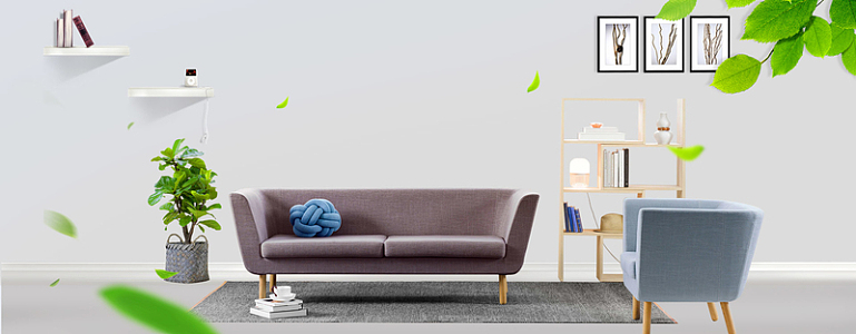 北欧风家具家居背景banner