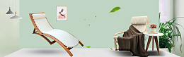 中国风午休躺椅banner