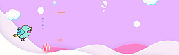 唯美风格海报banner背景