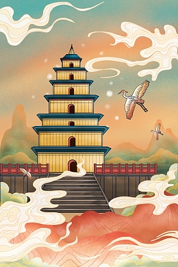 国潮建筑国潮文化