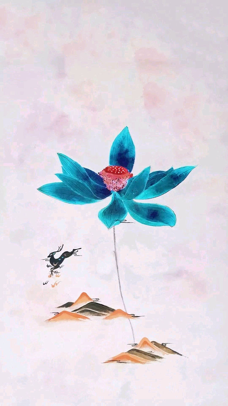 经典中国风荷花背景