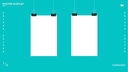 海报展示样机素材×3