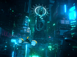 赛博朋克背景图