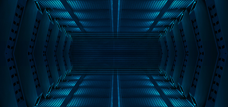 蓝色科技空间背景图