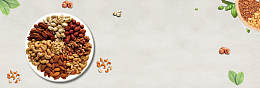 干果零食坚果零食促销banner