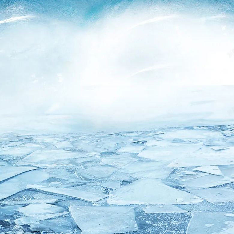 极地冰块空调主图背景素材