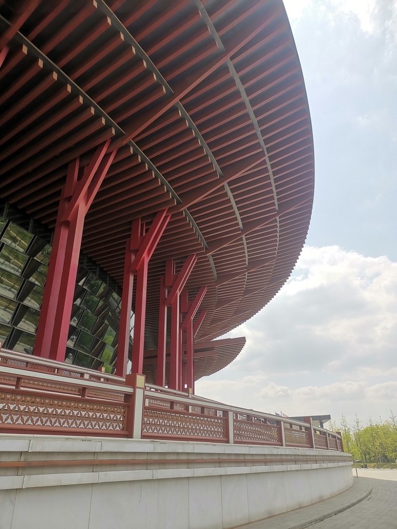 雁栖湖会展中心 红色 建筑