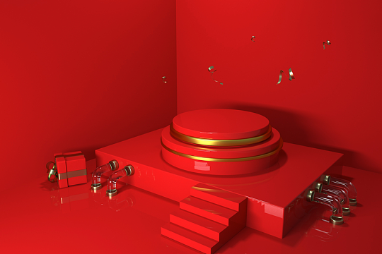 C4D，微场景，电商，舞台