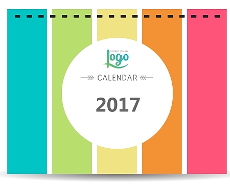 日历2017年挂历日期时间色彩