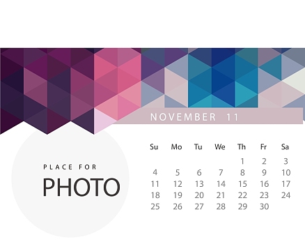 日历2017年11月挂历日期时间