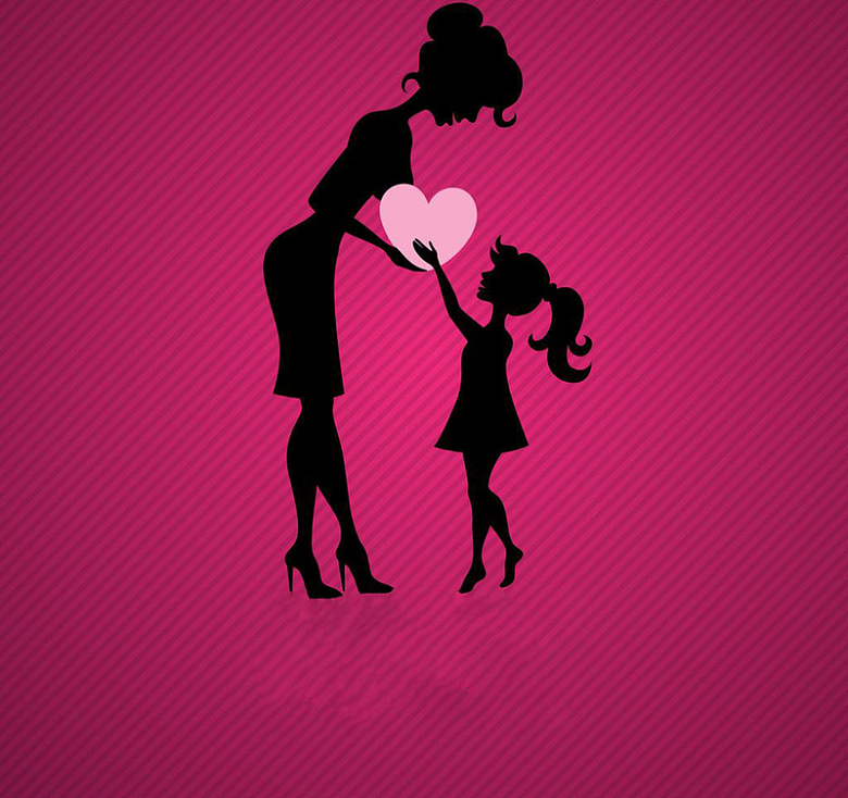 世上只有妈妈好粉色海报促销活动广告背景
