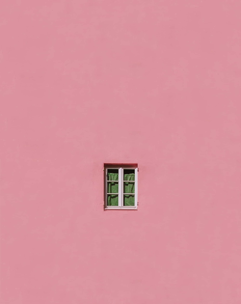简约粉色墙面窗户背景