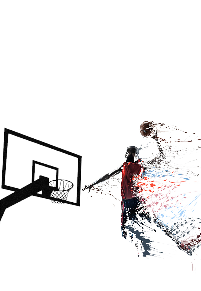 简约创意国际篮球日海报背景