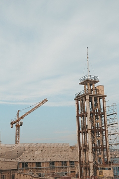 吊塔，建筑，工地，城市