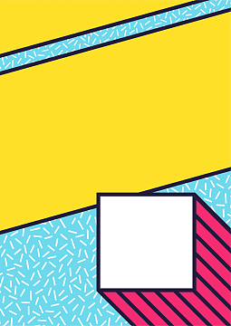 多彩不规则几何图形海报背景