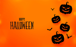 万圣节南瓜字母背景