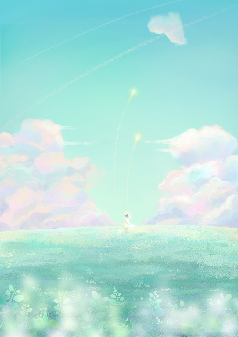 焕彩天空的女孩