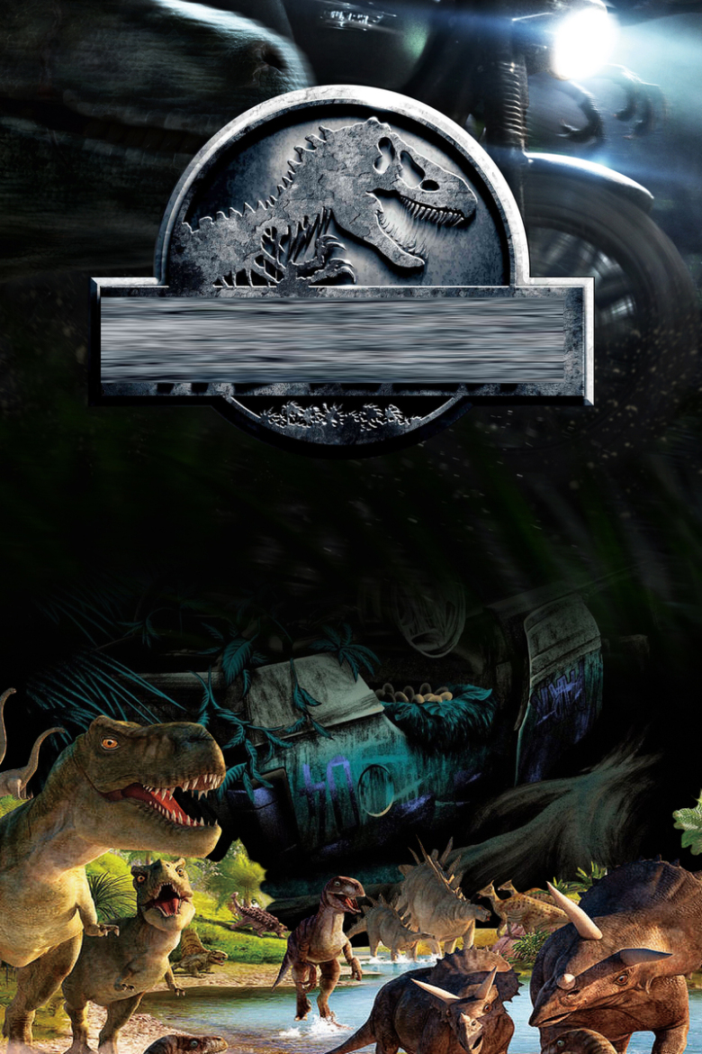 酷黑创意侏罗纪世界2海报