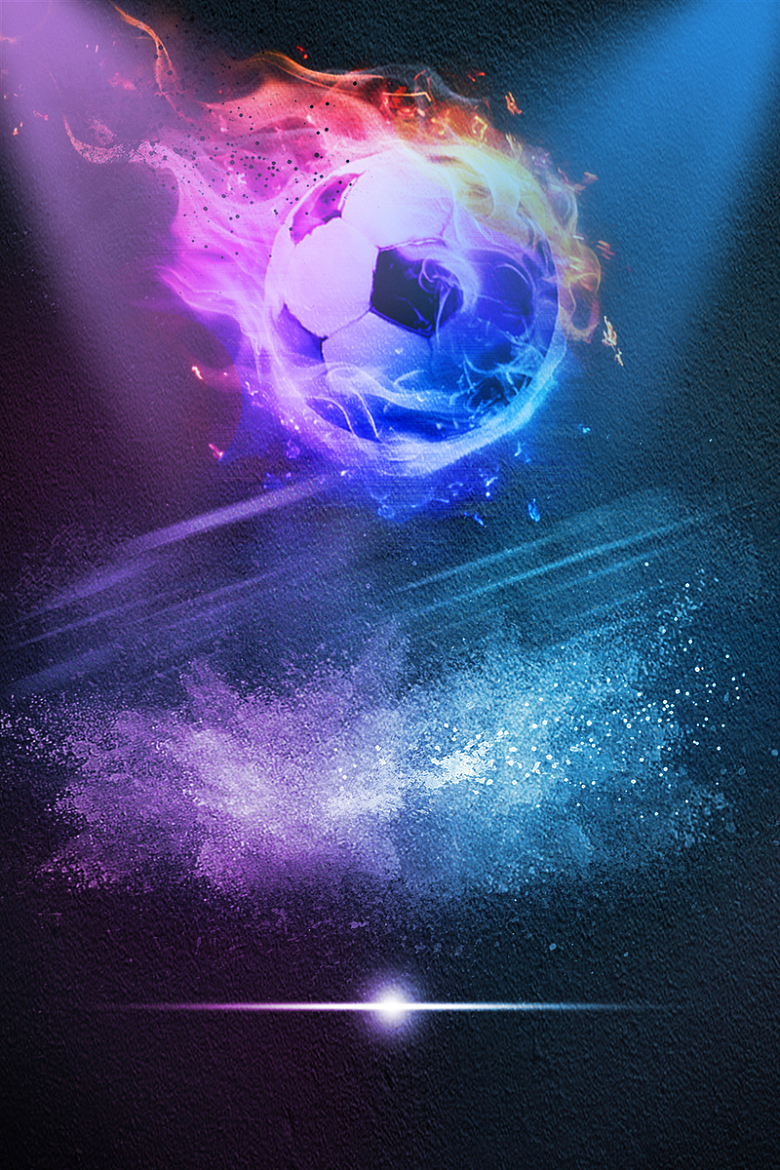 2018年蓝紫色世界杯海报