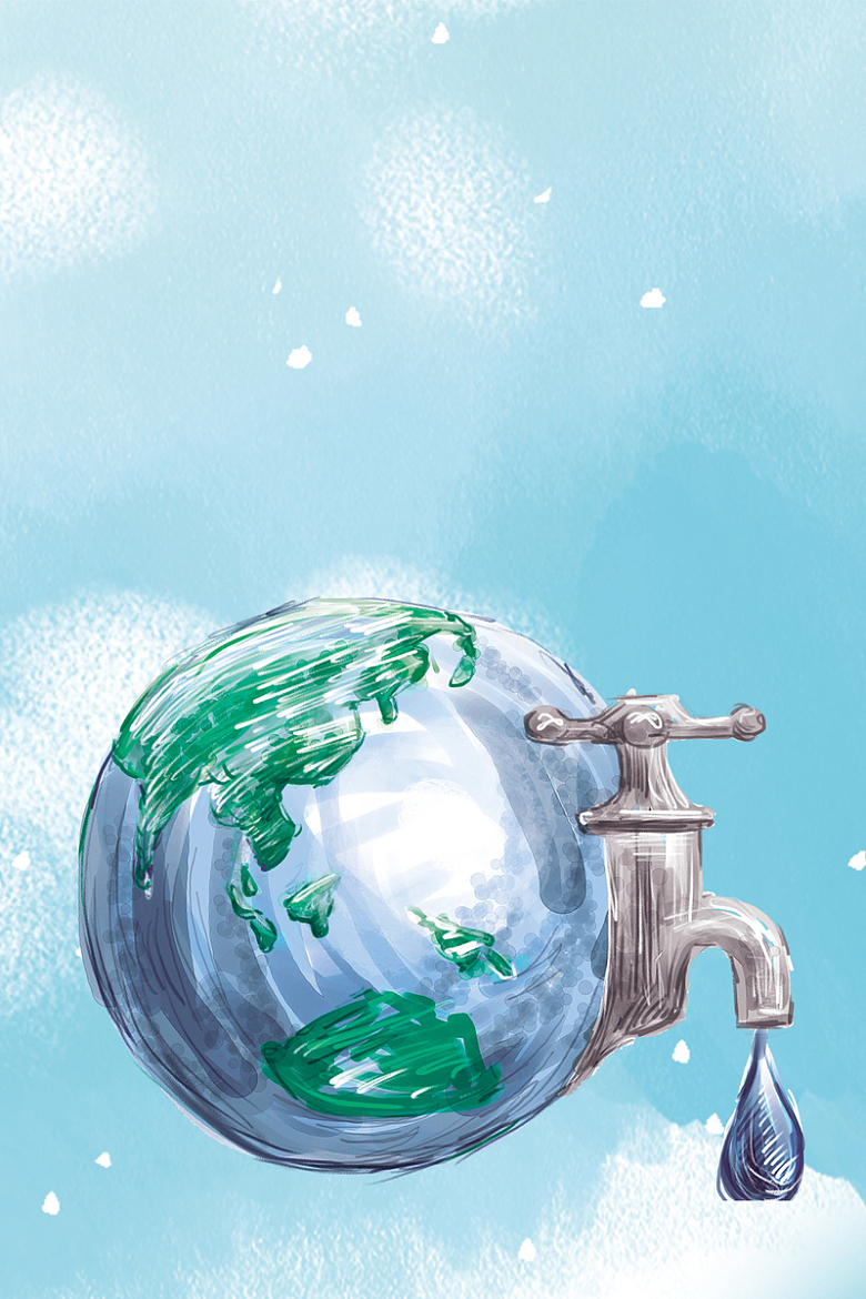 世界水日节约用水公益海报