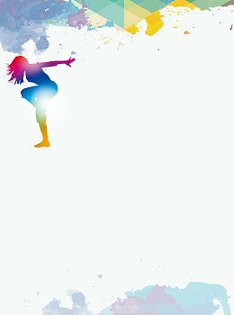 舞蹈宣传单背景素材
