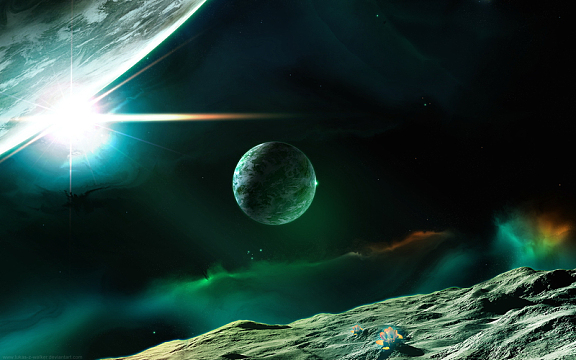 高科技,地球,星空