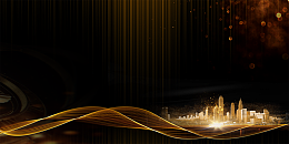 黑金科技渐变高端年会背景