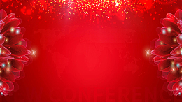 2019年会红色商务通用背景