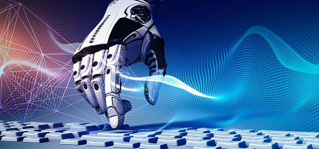 人工智能科技风大气炫光渐变banner