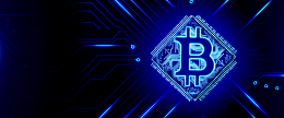 蓝色区块链比特币科技banner