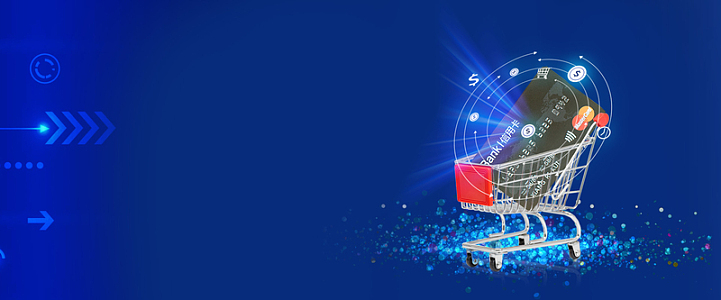 蓝色信用卡办理金融科技banner
