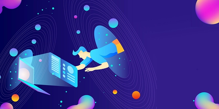 梦幻科技海报背景素材素材_梦幻科技海报背景素材图片元素-觅元素