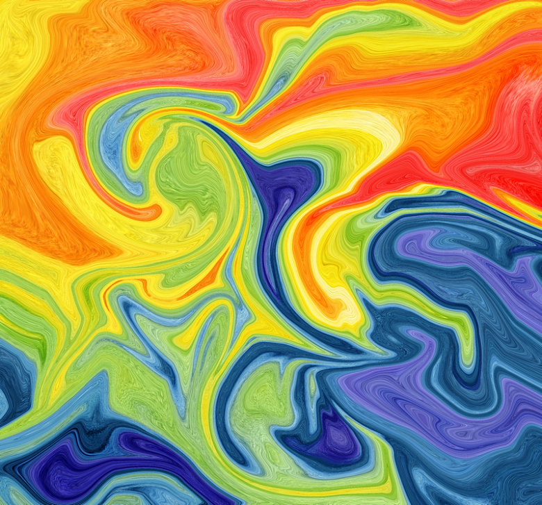 彩虹色酸性抽象渐变背景