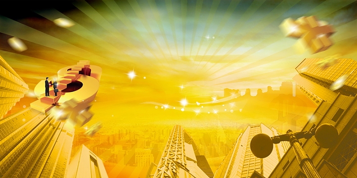 投资理财金融企业海报背景