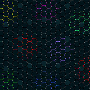 黑色暗光科技感蜂巢商务背景