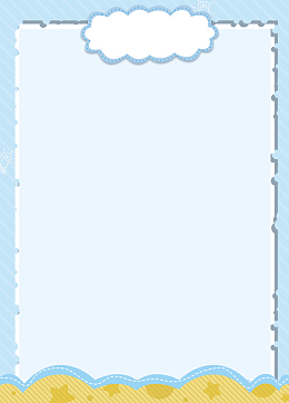 蓝色卡通小清新沙滩海边边框psdjpg气泡橙色背景jpg蓝色云朵书本边框
