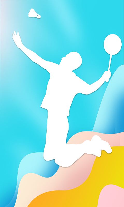 夏季羽毛球比赛海报