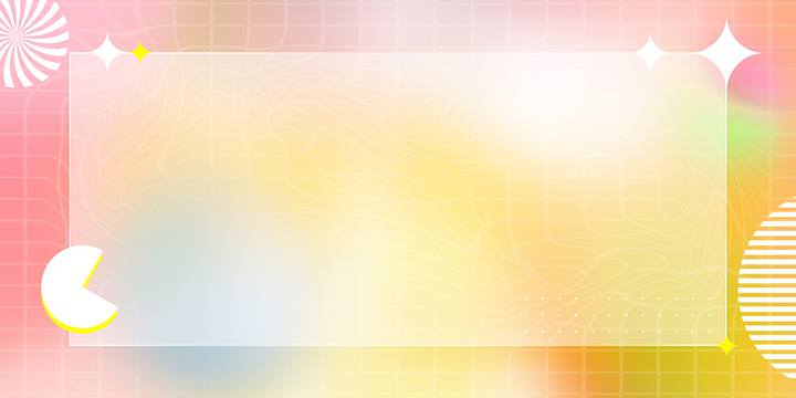 粉色黄色渐变banner背景